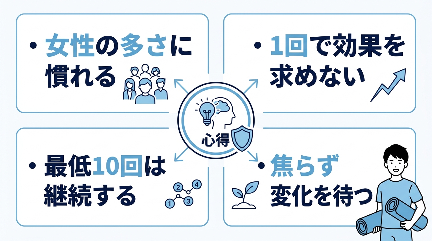 ピラティス初心者男性が知るべき注意点