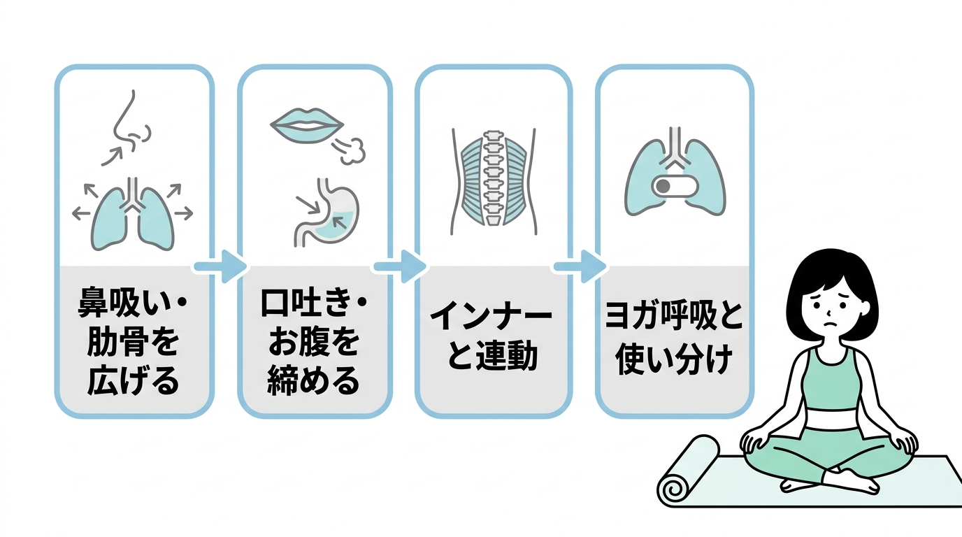 正しい呼吸法の基本とスムーズに行うコツ