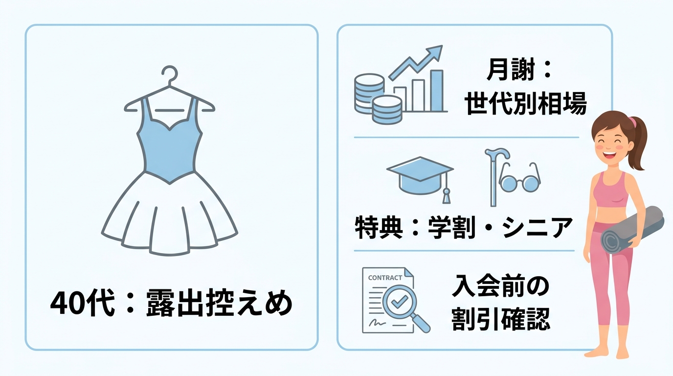 年代別のウェアの選び方と費用相場
