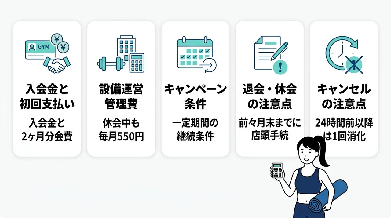 初期費用と注意点