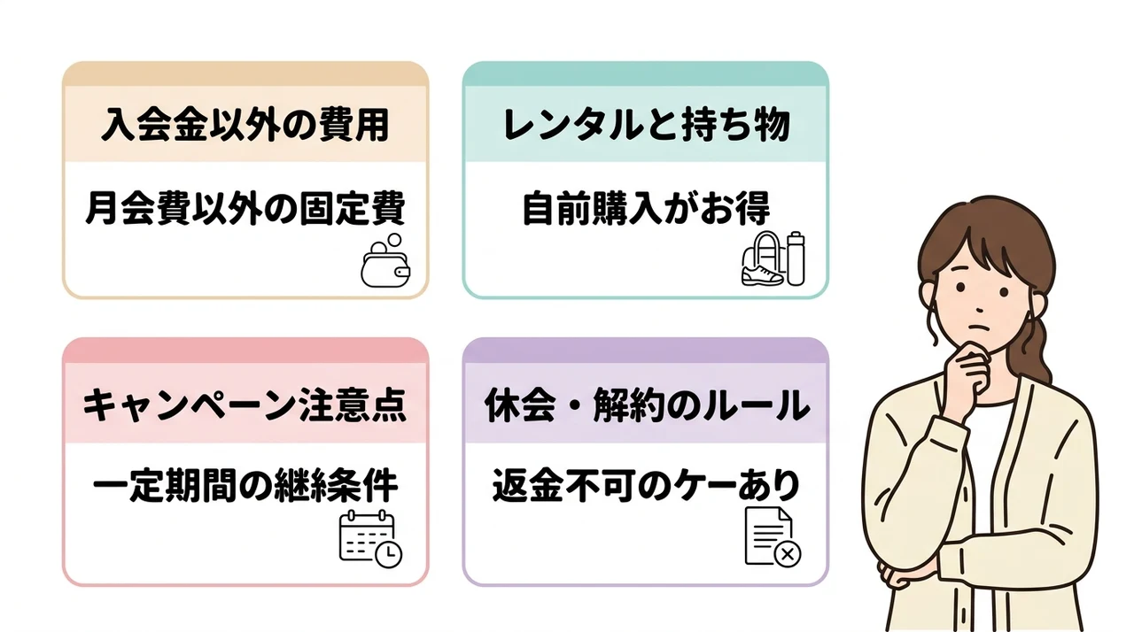 Dr.ピラティスの初期費用と継続コストの注意点