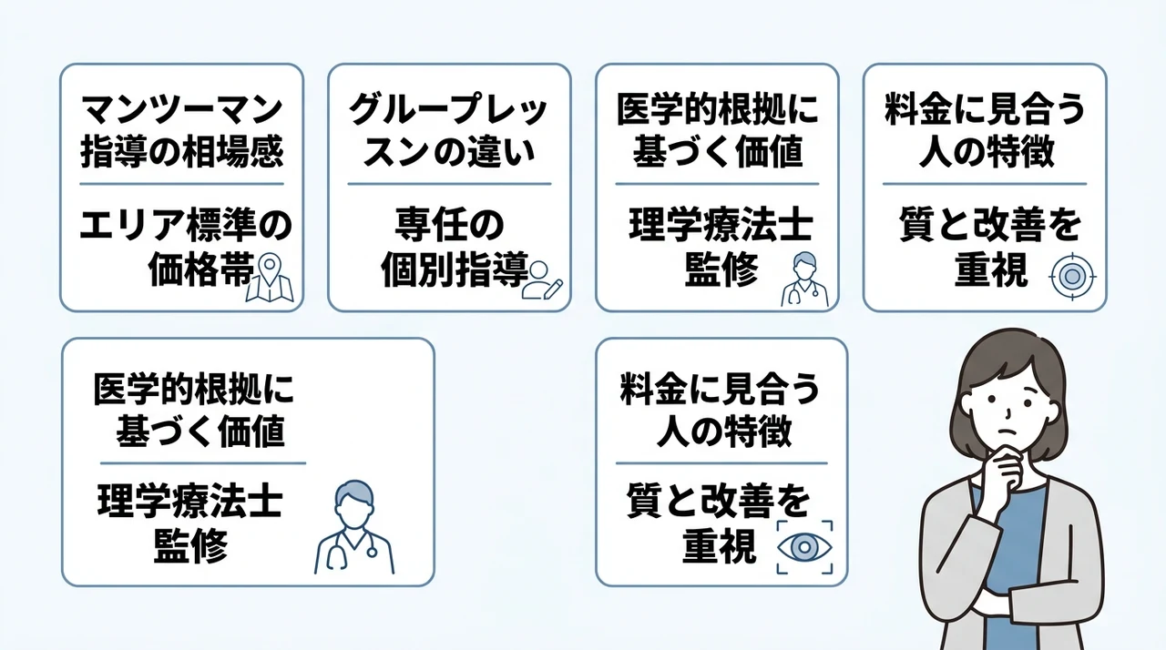 ドクターピラティス渋谷の料金は高い?コスパを正直に分析