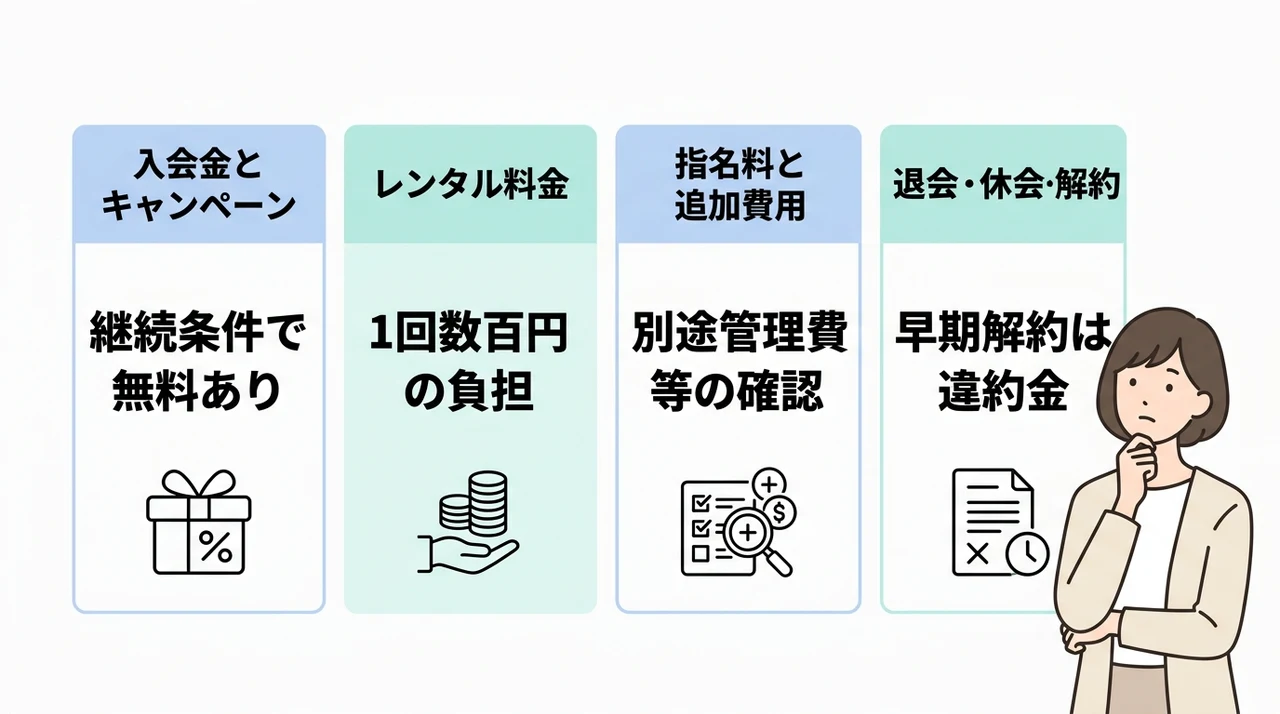 初期費用と追加でかかるオプション料金