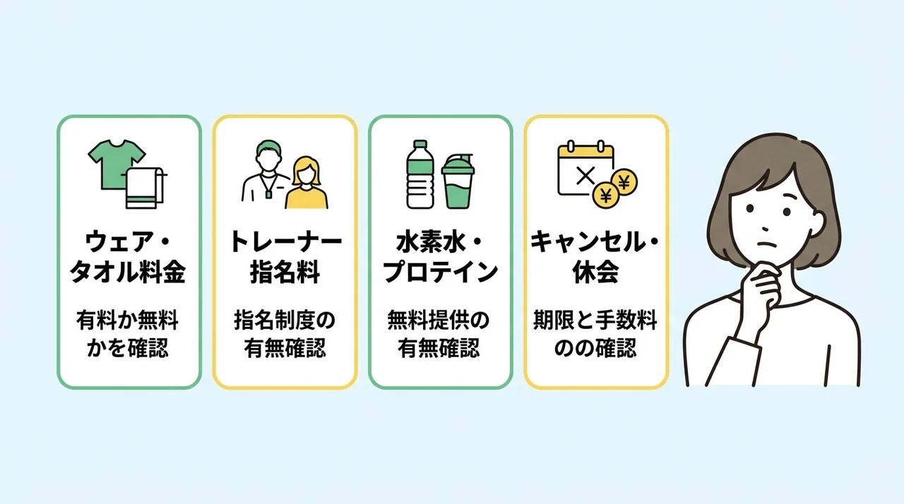 表参道店で確認すべき追加オプション費用