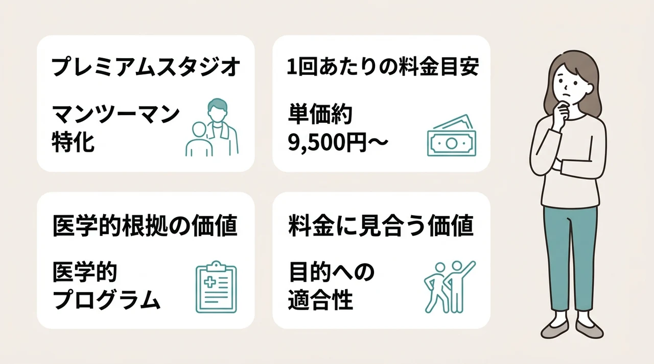 ドクターピラティスの料金は高い?相場観とコスパを総点検