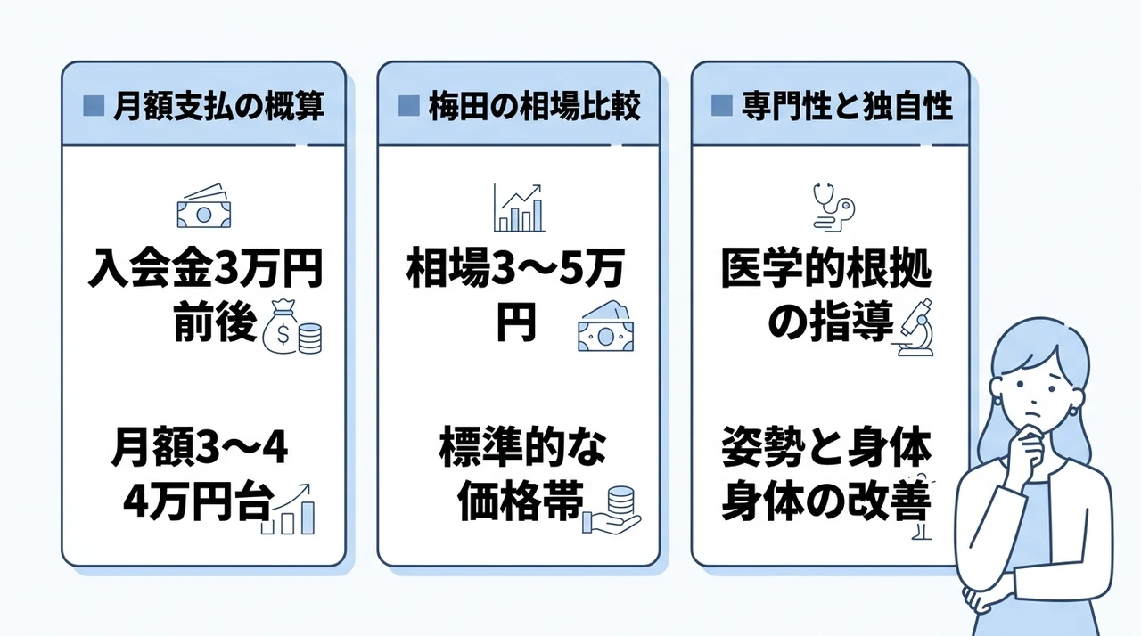 Dr.ピラティス梅田店の料金は高い？コスパの結論
