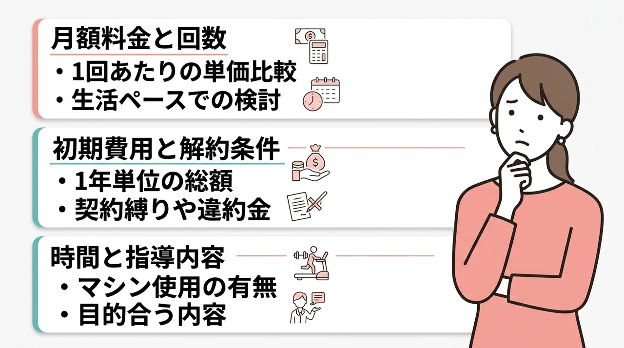 他社と料金を比較する際のチェックポイント