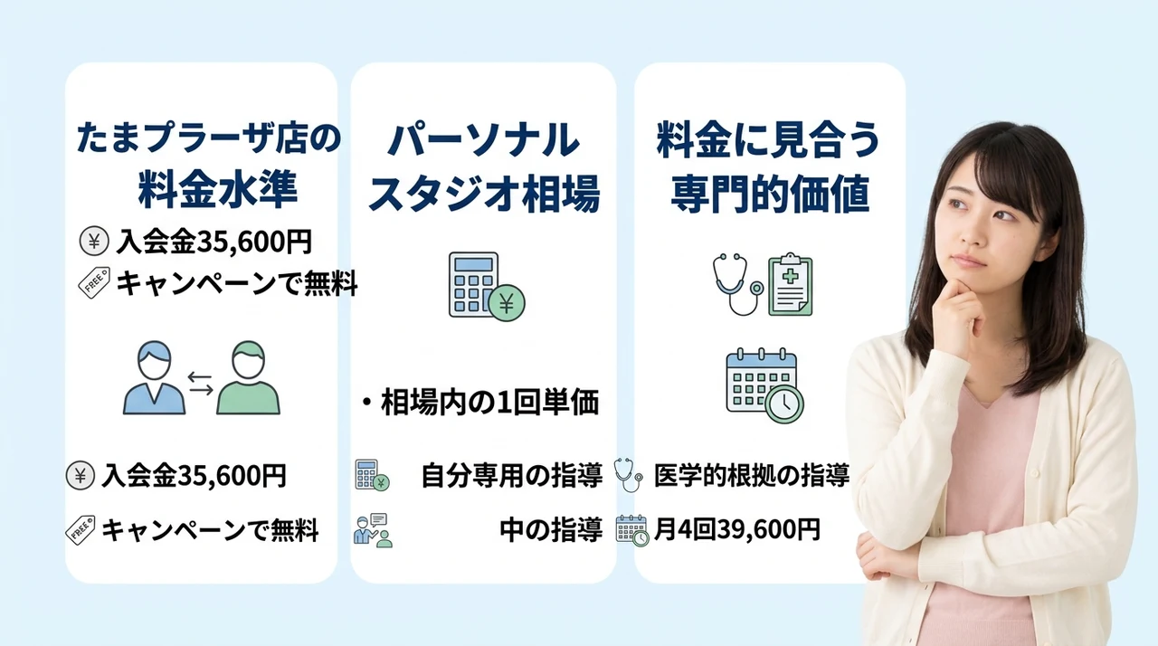 Dr.ピラティス たまプラーザの料金は高い?コストの結論